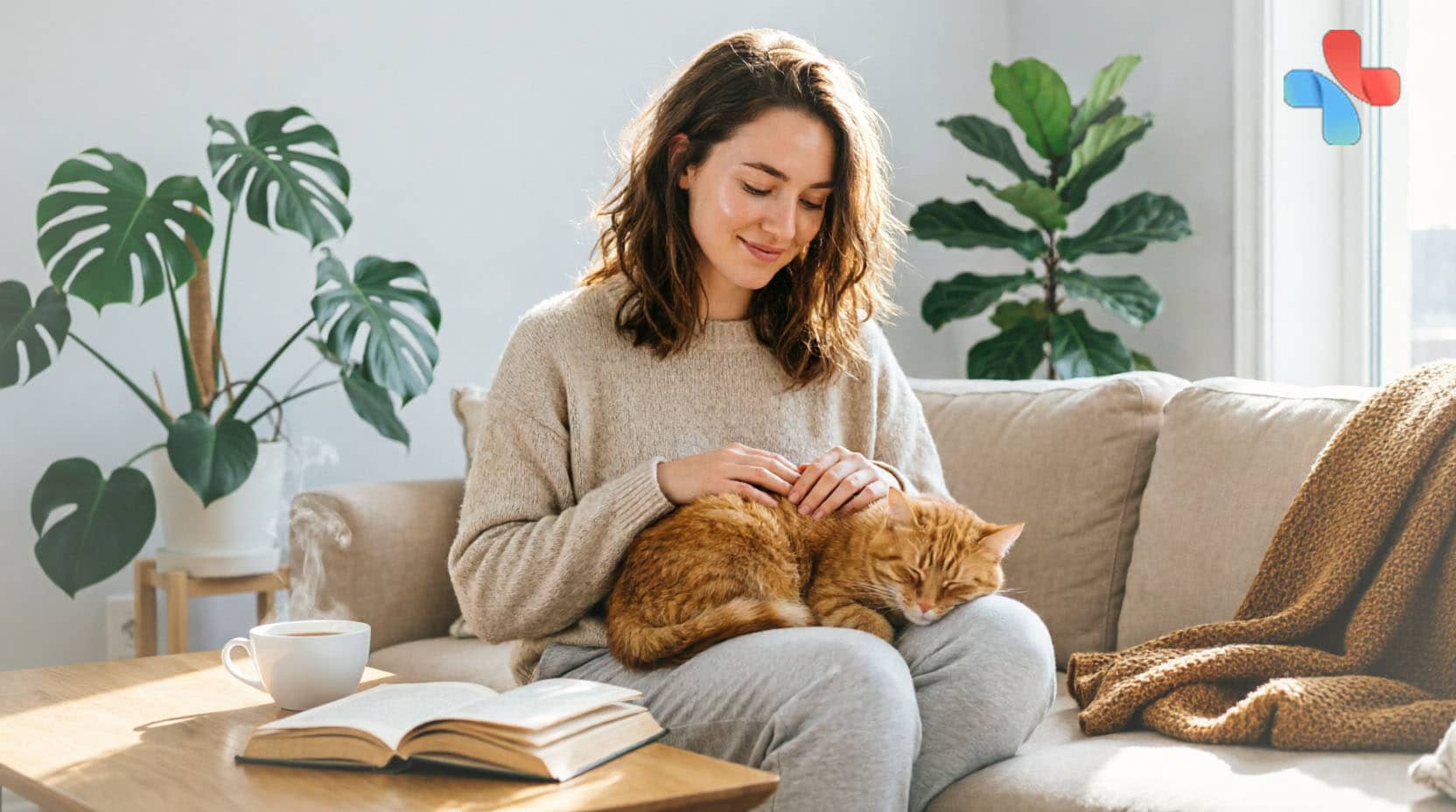 Счастливая девушка после лечение аутофобии